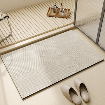 吸水地墊 浴室地墊 止滑墊 浴室地墊衛生間硅藻泥吸水墊子洗手間廁所門口地毯進門防滑軟腳墊『XY42751』
