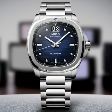 MIDO美度 官方授權 MULTIFORT TV BIG DATE 先鋒系列 TV大日期窗 機械腕錶 錶 手錶 送禮 40mm/M0495261104100