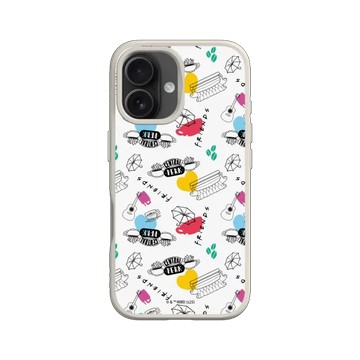 iPhone 16 SolidSuit 貝殼灰 - Friends - 六人行必備圖款