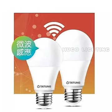 【TATUNG大同】12W LED人體感應燈泡 智能雷達感應 E27燈頭 微波感應 CNS認證 全電壓 白光