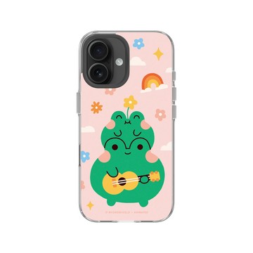 iPhone 16 Clear Case（相機按鈕） 透明 - Niniwanted - Frogs Ukulele