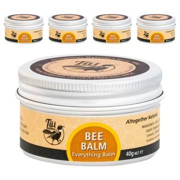 Tui Balms 紐西蘭蜜蜂精油蜂蠟膏 天然預防 滋潤防護 日常調理 蜂膠修復 40g  5罐