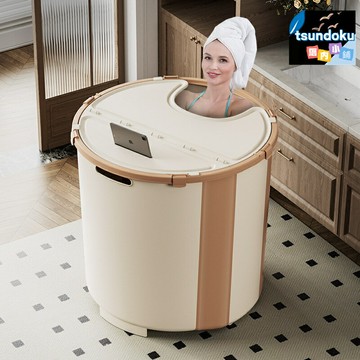 【摺疊免安裝】泡澡桶 浴桶 洗澡桶 浴缸 沐浴桶 摺疊浴桶 成人兒童通用 大號深桶 保溫防滑 家用省空間