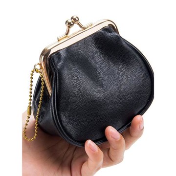 新款多功能真皮復古文藝女士零錢包創意手工迷你收納硬幣零錢口金