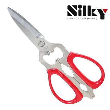 【Silky】主廚多用途PRO廚房剪刀 紅(NKS-215DT-R)
