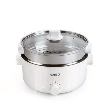 RASTO AP8 溫控3L雙層多功能不沾料理鍋附蒸籠