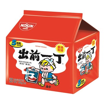 [家速配]出前一丁麻油味速食麵100g克 x 5Pack包