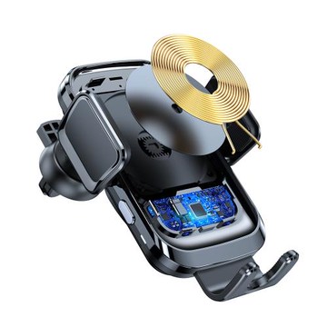 X7感應車載無線充 快速車載無線充電器適用汽車出風口卡扣手機支