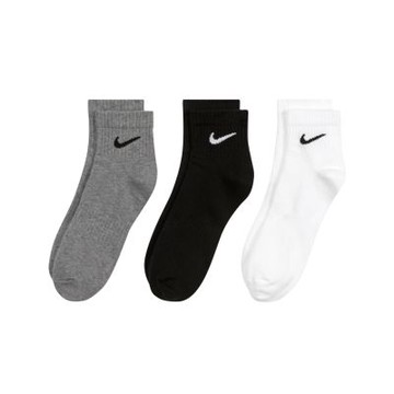 Nike 休閒襪 Everyday Lightweight Crew 灰 黑 白 襪子 短襪 3雙入 SX7677-964