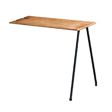日月鉄工所 鉄男配件延伸邊桌 Match table 鋼支架  66cm  原木色  66 x 29.5 x 1.2cm