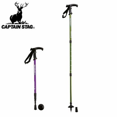キャプテンスタッグ CAPTAIN STAG FEEL BOSCO トレッキングステッキTグリップ 3段スライド式 登山 ハイキング 杖 M9836 M9837 得割20