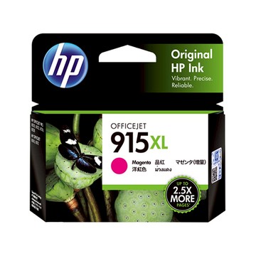 【CUBE卡最高10%回饋】HP 915XL 高列印量洋紅色原廠墨水匣 3YM20AA 適用 OfficeJet Pro 8020/8025