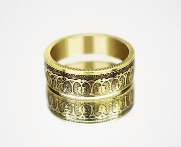 突尼斯硬幣戒指 50/100 Millimes 男士硬幣戒指 女士硬幣戒指