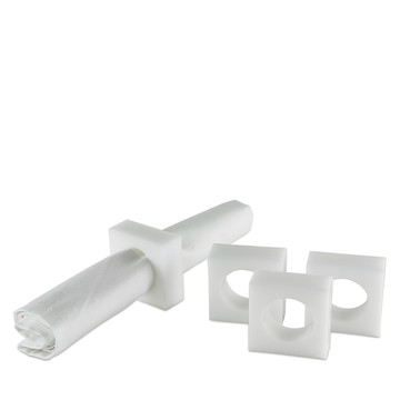 Tizo Lucite Napkin Rings, Set of 4