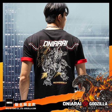 最終彈【GODZILLA 聯名↘首降6折】機械哥吉拉2002短TEE - BLUE WAY 鬼洗い
