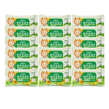 doter 寵物專用植萃柔濕巾 20抽 18包組