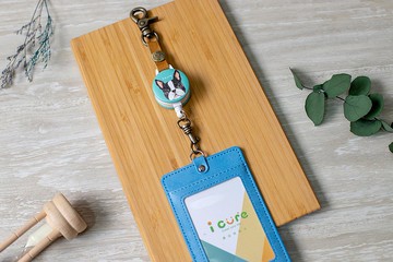 i好鉤 伸縮證件套組 -手繪風系列 / 小波士頓