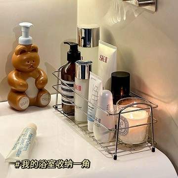 浴室置物架 置物架 廚房收納架 三角置物架 牆上置物架 浴室 洗漱臺 不銹鋼置物架衛生間洗手臺墻麵放洗漱用品護膚品收納架