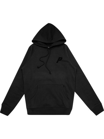 Palace - Flocka "Black/Black" drawstring hoodie - men - Cotton - M