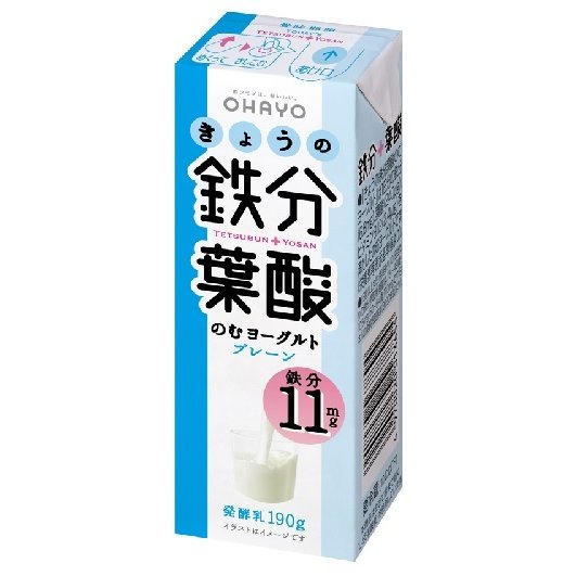 きょうの鉄分葉酸のむヨーグルト　180ｇ×12本　「クール便でお届けします。」