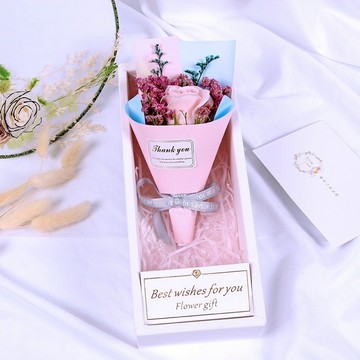 【GIFTME5台灣現貨】花束禮盒 香皂花束 乾燥花 精美小禮物 母親節 裝飾物 送禮 畢業禮物 婚禮小物 教師節
