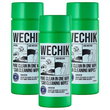 WECHIK 車用殺菌消毒濕紙巾  70張  3個