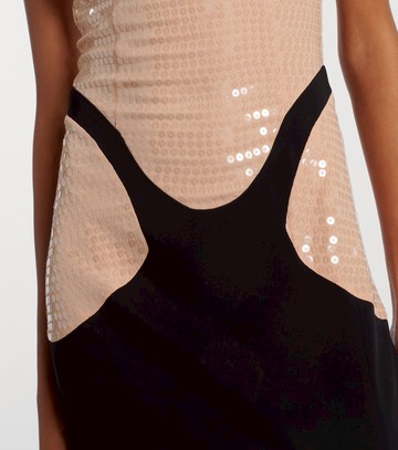 Mugler re/edit sequined crêpe gown