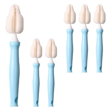 hibee 保溫瓶蓋清潔刷 天空藍  6支