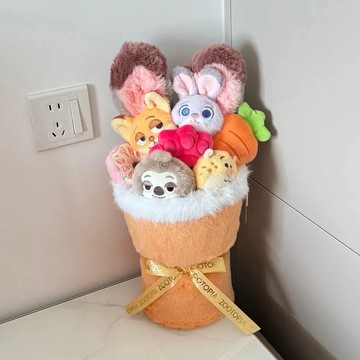 【預購】 DISNEY 動物方城市 迪士尼 娃娃 花束 送禮推薦💝 情人節 生日禮物 情人節禮物 情人節快樂