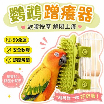 🌟熱銷🔔鸚鵡蹭神器鳥用解悶撓玄鳳牡丹小太陽撓頭互動訓練按摩