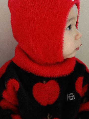 Kids Premium Nylon Fur Touch Knit [Black]