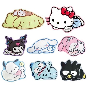 小禮堂 Sanrio 三麗鷗 造型軟式吸水腳踏墊 (趴姿款) Kitty 美樂蒂 大耳狗 布丁狗 帕恰狗
