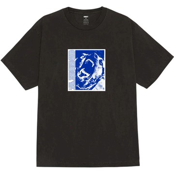 OBEY 167924229-BLK STAY BACK TEE 短T (水洗黑色)