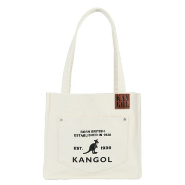 KANGOL KANGOL 肩背包 白色 牛仔布 托特包 6625170801