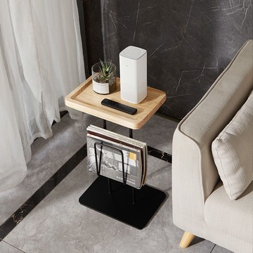 免運 可開票 邊幾 茶几 現代簡約實木邊幾床邊桌極窄邊幾長方形日式極簡風邊幾X