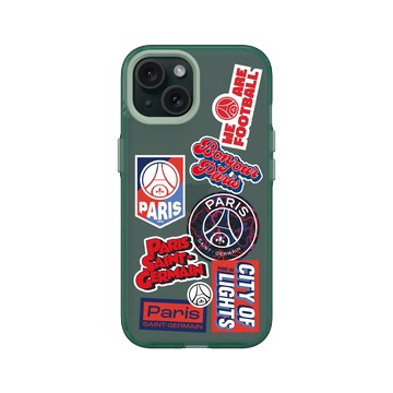 iPhone 15 Clear 憂墨綠 - PSG - Paris Saint-Germain - Stickers