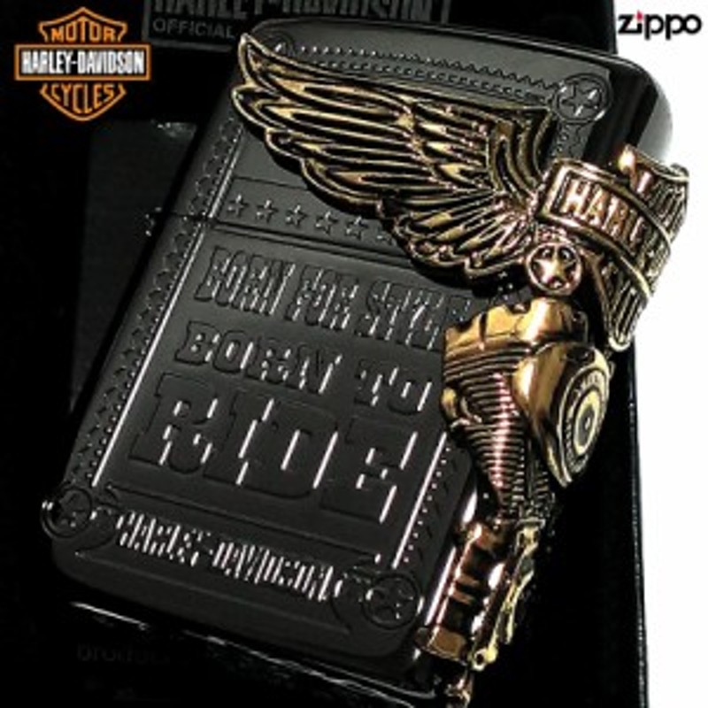 ジッポライター ハーレーダビッドソン ZIPPO ブラック チタン