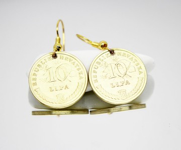 小硬幣耳環 古代硬幣首飾 迷你硬幣耳環 硬幣吊式耳環