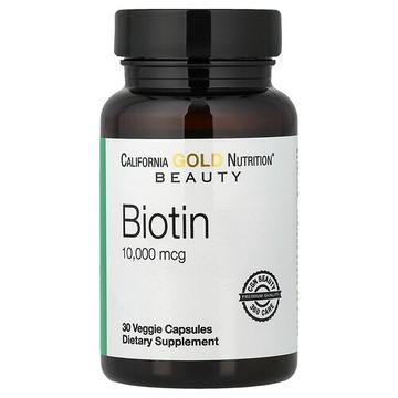 California Gold Nutrition, 生物維生素，10,000 微克，30 粒素食膠囊