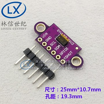 GY-VL53L0XV2 激光 ToF 飛行時間 測距 傳感器模塊