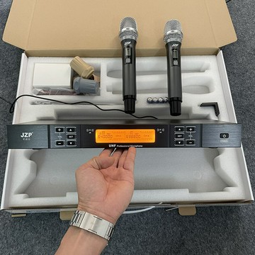 無線麥克風 無線話筒 JZP P-810 紅外對頻一拖二調頻演出KTV【Snowbelle優選】
