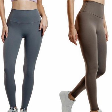 【米蘭精品】現貨+預購 高腰運動褲長褲緊身褲瑜珈褲內搭褲-親膚提臀無痕女褲子9色74ky5