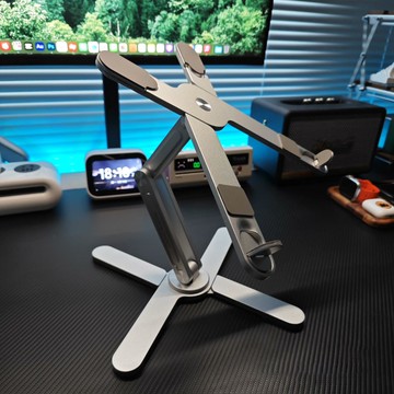 【台灣公司保固】MCHOSE邁從N86筆記本電腦支架360旋轉升級實心增高折疊鋁合金便攜