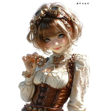 【五月新品 5】07-124-0080 人物貼紙 蒸汽龐克風格