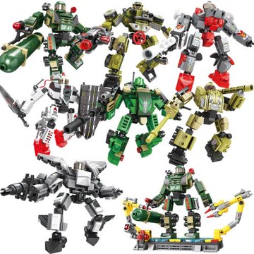 開智84126-33軍事機甲模型益智拼裝積木小顆粒兒童男孩玩具批發
