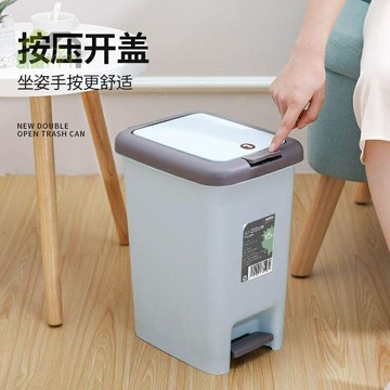 垃圾桶帶蓋子腳踩式大號家用臥室網紅廚房廁所衛生間防臭手按批發