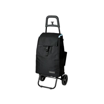 【日本cocoro】PLAIN BASIC 保溫保冷摺疊購物車-40L-多色可選-時尚黑