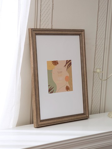 相框*法式簡約裝裱畫框外框掛墻客廳裝飾相框定制任意尺寸4開8素描裝裱 雙十二特惠
