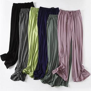 舞蹈褲女春秋薄古典舞現代舞褲子夏莫代爾練功褲舞蹈闊腿褲練功服