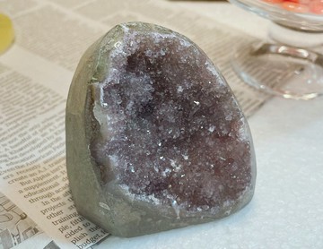 能量擺件 烏拉圭天然砂糖紫晶 消磁 淨化 財富 貴人 紫晶鎮